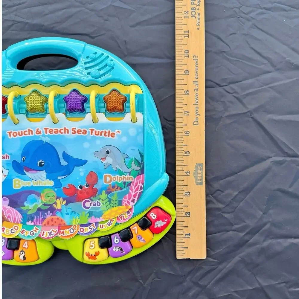 VTech Touch & Teach Sea Turtle Interactive Learning Toy Book Toddler 12-36M